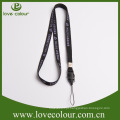 Alta qualidade simplesmente lanyard preto / clip de cordão